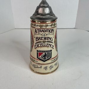1990 HOUSE OF HEILEMAN STOCKHOLDERS 12TH.EDITION CORPORATE LIDDED STEIN - RARE